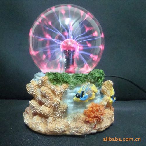 义乌工厂 批发 4寸 闪电灯 带音乐 电离子魔球 静电球工艺品 魔灯